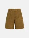 ISABEL MARANT ÉTOILE 'KATJA' BROWN COTTON SHORTS
