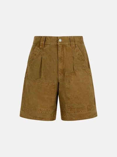 Isabel Marant Étoile 'katja' Brown Cotton Shorts