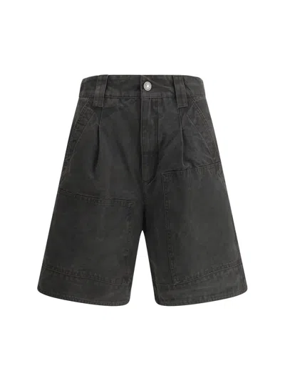 Isabel Marant Étoile Katja Pocket-detailed Shorts In Grey