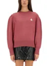 Isabel Marant Étoile Kelaya Fine Knit Blend Sweater In Pink