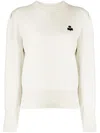 Isabel Marant Étoile Isabel Marant Etoile Milla Cotton Sweatshirt With Round Neck In White