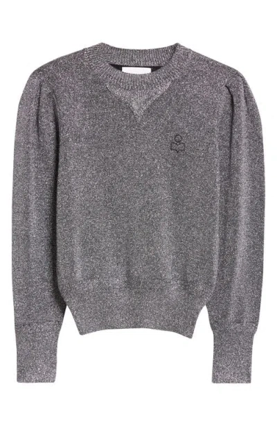 Isabel Marant Étoile Kelaya Metallic Sweater In Silver