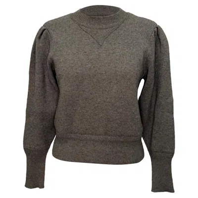 Isabel Marant Étoile Isabel Marant Etoile Kelaya Puffed Sleeve Sweater In Grey Cotton In Gray