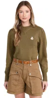 Isabel Marant Étoile Kelaya Sweater Khaki In Khaki