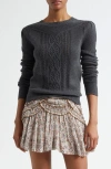 Isabel Marant Étoile Kelia Openwork Sweater In Gray