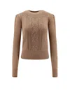 Isabel Marant Étoile Marant Etoile Women Kelia Cotton And Wool Sweater In Brown