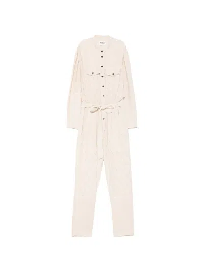 Isabel Marant Étoile Kellen Belted Jumpsuit In Neutral