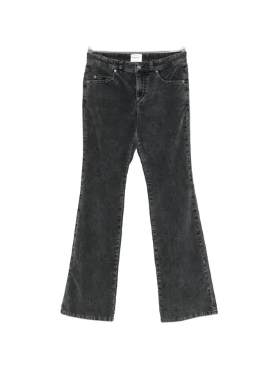Isabel Marant Étoile Kelly Corduroy Flared Trousers In Black