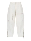 Isabel Marant Étoile Kelvin Cargo Pants In White Cotton In Cream
