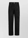 Isabel Marant Étoile Relaxed-fit High Waist Pants With Textured Surface In Black