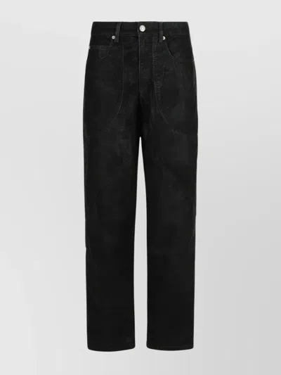 Isabel Marant Étoile 'kelvina' Faux Leather Trousers In Black