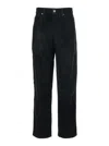 Isabel Marant Étoile Relaxed-fit High Waist Pants With Textured Surface In Black