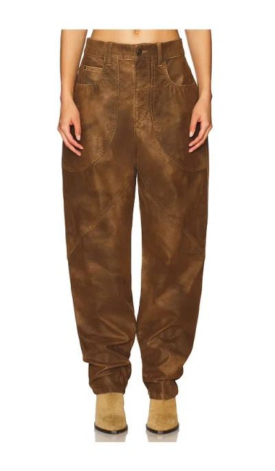 Isabel Marant Étoile Kelvina Pant In Brown