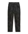 Isabel Marant Étoile Womens Black Kelvina Wide-leg Faux-leather Trousers In Black