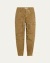 Isabel Marant Étoile Kelyane Tapered Cargo Pants In Light Bronze