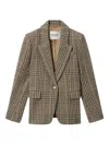 Isabel Marant Étoile Kerstin Checked Blazer In Brown