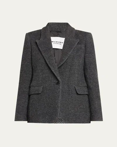 Isabel Marant Étoile Kerstin Single-breasted Blazer In Anthracite