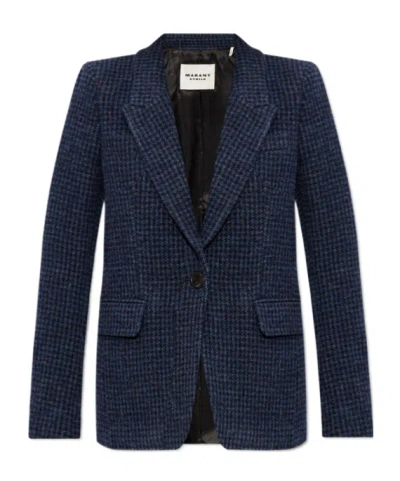 Isabel Marant Étoile Kerstin Wool Blazer In Blue
