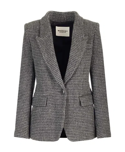 Isabel Marant Étoile Kerstin Wool Jacket In Gray