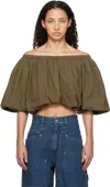 Isabel Marant Étoile Bertille Blouse In Khaki