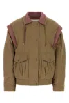 Isabel Marant Étoile Isabel Marant Etoile Khaki Cotton Blend Desha Padded Jacket In Brown