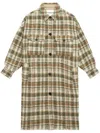 Isabel Marant Étoile Khaki Fontizi Wool Blend Coat In Khaki