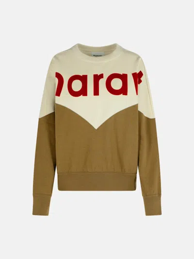 Isabel Marant Étoile 'khaki Houston' Dark Cotton Blend Sweatshirt