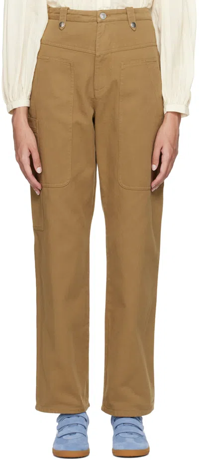 Isabel Marant Étoile Khaki Jilda Trousers In 67ki Khaki