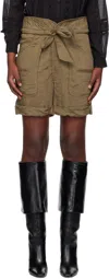 Isabel Marant Étoile Khaki Sereni Shorts In Khaki
