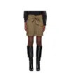 Isabel Marant Étoile Khaki Sereni Shorts In Black