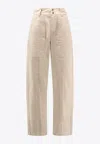 Isabel Marant Étoile Kiana Denim Trousers In Neutral