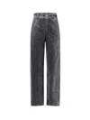 Isabel Marant Étoile Kiana Denim Trousers In Gray