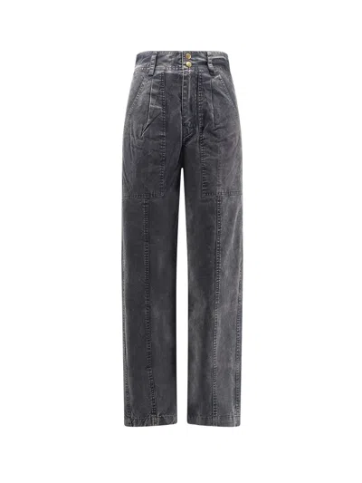 Isabel Marant Étoile Kiana Denim Trousers In Gray