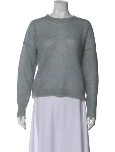 Pre-owned Isabel Marant Étoile Kid Mohair Crew Neck Sweater In Green