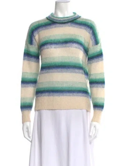 Pre-owned Isabel Marant Étoile Kid Mohair Striped Sweater In Multi