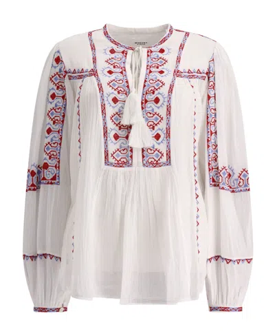 Isabel Marant Étoile Kiledia Embroidered Blouse In Multi
