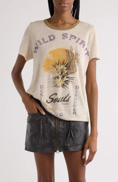 Isabel Marant Étoile Kiliann Linen Graphic T-shirt