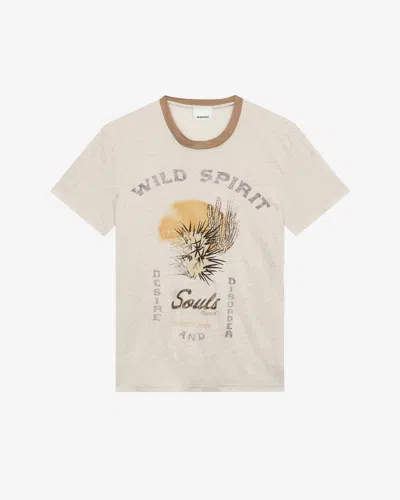 Isabel Marant Étoile Kiliann T-shirt In Ecru/sand