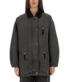 Isabel Marant Étoile Kimelia Coated Cotton Jacket In Gray