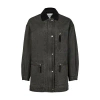 Isabel Marant Étoile Kimelia Coated Cotton Jacket In Black