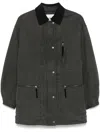Isabel Marant Étoile Kimelia Coated Cotton Jacket In Black