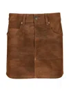 Isabel Marant Étoile Isabel Marant Etoile Women Kimmy Mini Skirt In Brown