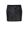 Isabel Marant Étoile Isabel Marant Etoile Black Synthetic Leather Kimmy Mini Skirt In Black