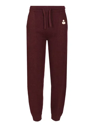 Isabel Marant Étoile Kira-gz Trousers Bordeaux In Burgundy