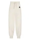 Isabel Marant Étoile Embroidered Logo Track Pants In Cream