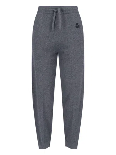 ISABEL MARANT ÉTOILE KIRA TRACK PANTS IN GREY