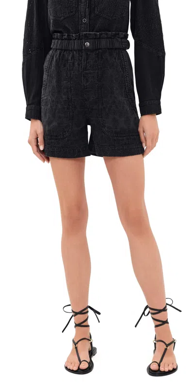 Isabel Marant Étoile Kisha Shorts Faded Black