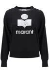 Isabel Marant Étoile Isabel Marant Etoile Klowia T Shirt With Metallic Logo Print In Black