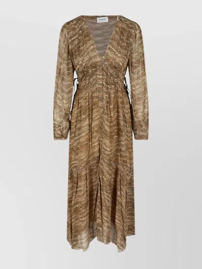 Isabel Marant Étoile Knee Length Dress V-neckline In Green