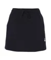 Isabel Marant Étoile Isabel Marant Etoile Women Midnight Blue Stretch Cotton Blend Amaline Mini Skirt In Black